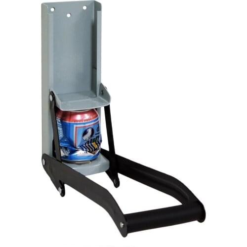 Free Shipping Popular Type Good Quality Heavy Gauge 16oz Can Crusher with Bottle Opener Wall Mounted with 4 Screws