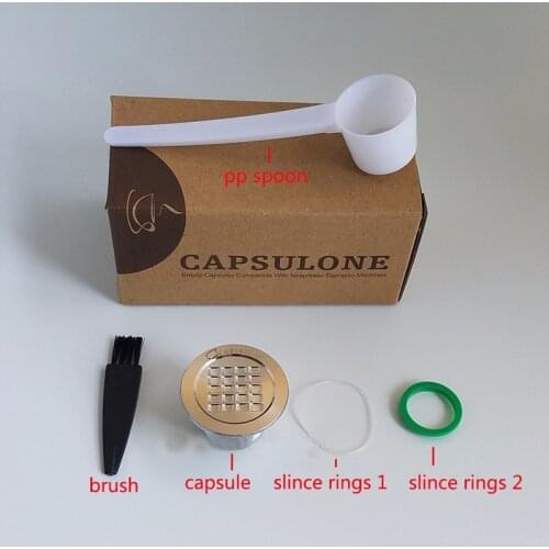 Capsulone STAINLESS STEEL Metal Nespresso Machine Compatible Capsule Refillable Reusable/gift better than mycoffeestar