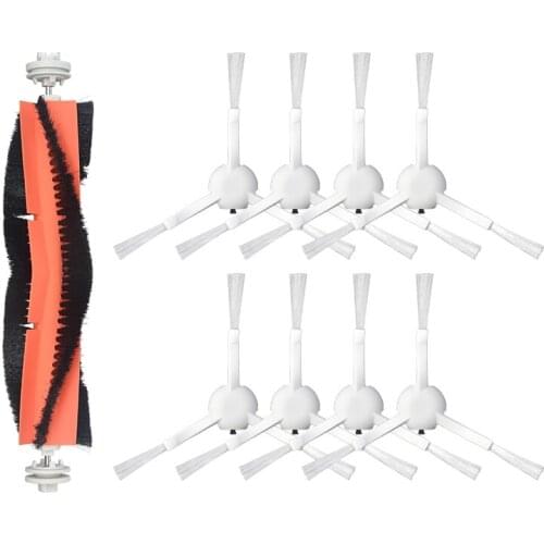 Hot TOD-for Xiaomi Dreame F9 Sweeper Vacuum Cleaner Accessories, 8 Side Brushes, 1 Roller Brush Cleaning Tool Kit
