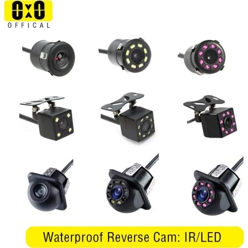 Car Rear View Camera 4 LED Night Vision Reversing Auto Parking Monitor CCD Waterproof 170 Degree HD Video