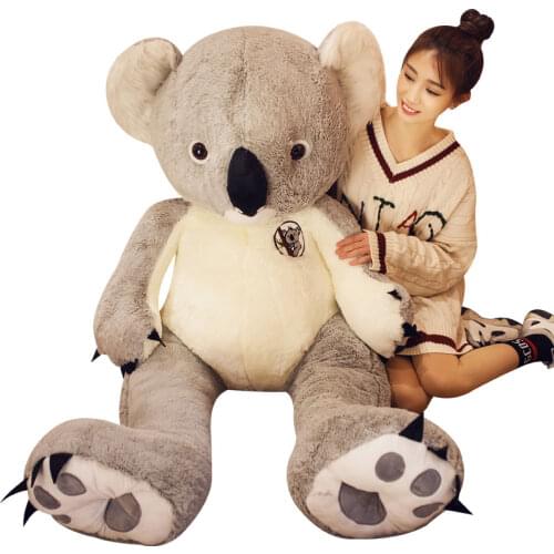 Dorimytrader Giant Animal Koala Plush Toy Large Stuffed Cartoon Koalas Doll Kids Play Toys Lover Gift 35inch 47inch 55inch