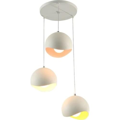 Nordic Creative Iron Dining Room Pendant Light Simple Restaurant Kitchen Bedroom Cafe Bar Pendant Lamp