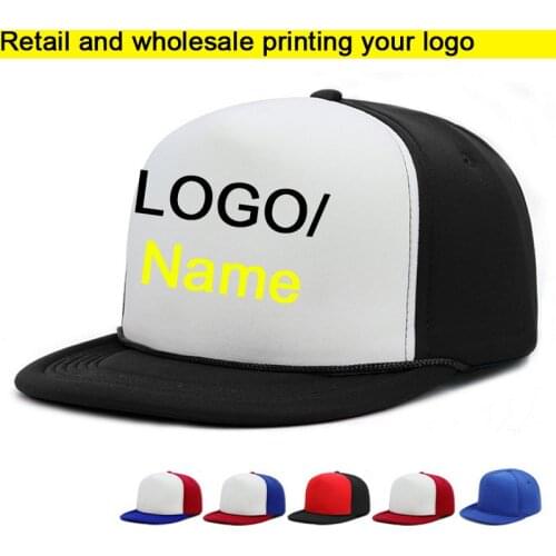 Retail HIPHOP Adult Baseball Hat Cobra cap/BBoy Caps Flat brim Vinyl Printing Cap Hip Hops Snapbacks For Men Women Custom LOGO