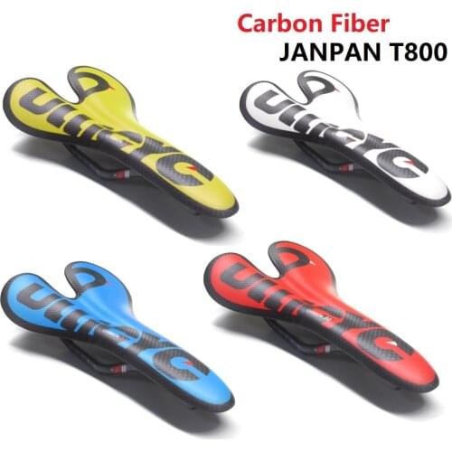 Bike Full Carbon Fiber Saddle Cushion MTB Mountain Bike Road Bicycle Folding Bike Ultralight Carbon Saddle Seat Black/Red/Green