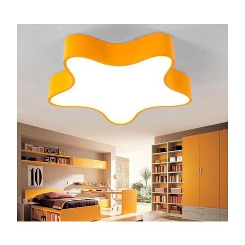Led simple fashion boy girl bedroom child room star ceiling light
