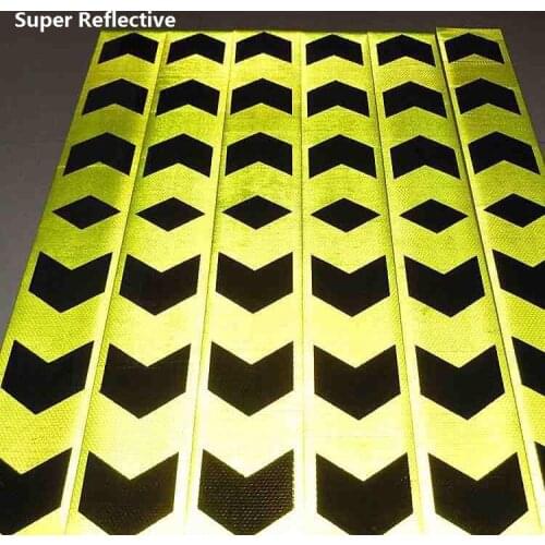 45M Road Traffic Van Truck Construction Site Corridor Factory Workshop Floor Safety Warning Self-adhesive Guide Reflective Tape