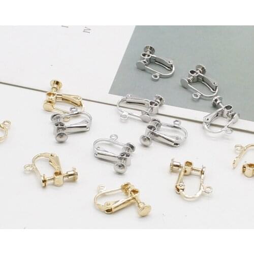 10pcs/Hand-twisting Simple Open Loop Clip Triangle Ear Clip Earring Converter DIY Handmade Earring Jewelry Accessories