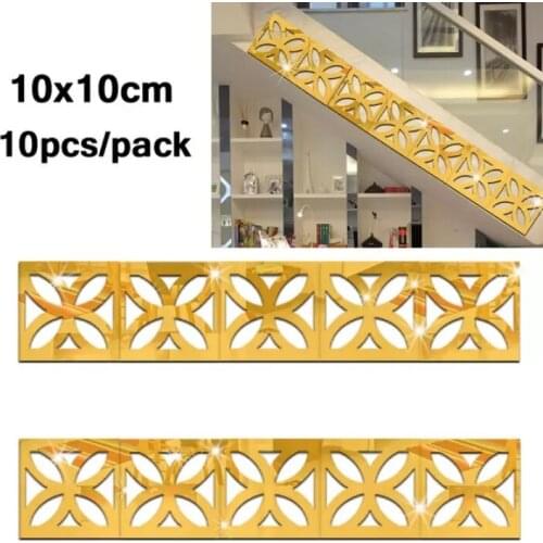 10pcs/pack 3D Wall Sticker for Bedroom Living Room Parquet Wall Tile Stickers Wall Decor for Home Decor Decoration Vintage