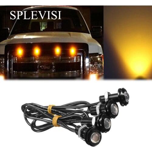 4pc Waterproof Amber / White/ Blue LED Grille Lighting Kit, Universal Fit Truck SUV SVT Raptor