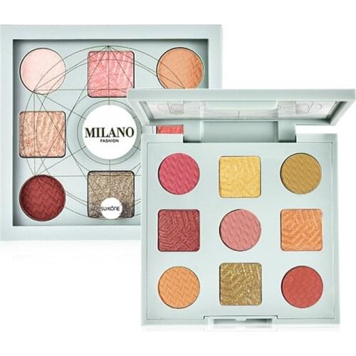 9 Colors Shimmer Matte Eyeshadow Palette Nude Makeup Long Lasting Waterproof Eyeshadow Powder Pigmentation Cosmetic Set