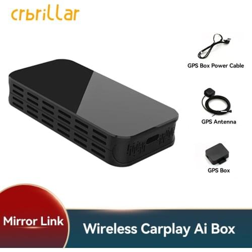 Wireless AI Box Carplay Media Box with Mirror Projection Auto Connect Carplay Adapter for Audi VW Ford Hyundai Toyota TV Box 5G