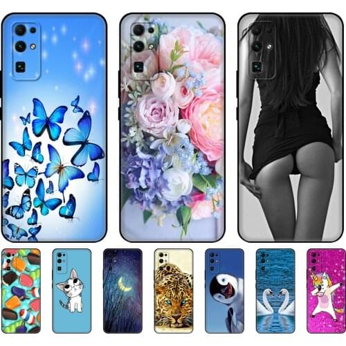 For HONOR 30 Case 6.53 inch BMH-AN10 Soft Silicon TPU Back for Huawei Honor 30 Cover Honor30 Bumper etui coque black tpu case