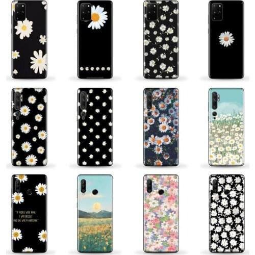 Flower Daisy Phone Case for SAMSUNG A51 52 50 71 31 21 S 21 ultra 20 fe plus XIAOMI redmi note 10 8 9 pro HUAWEI P 30 40 lite