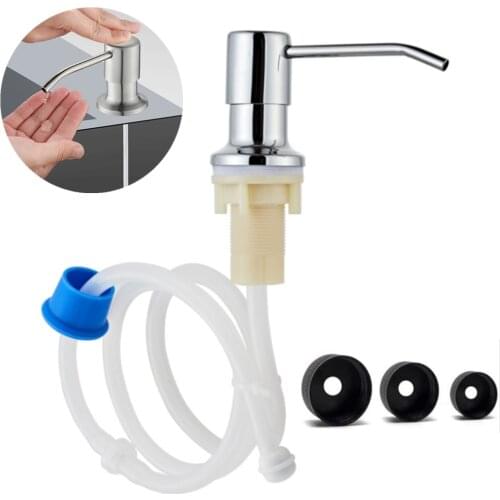 Detergent Dispenser With Sponge Automatic Soap Liquid Press Holder Kitchen Portable Scrub Storage Box Household Dish Brush Case