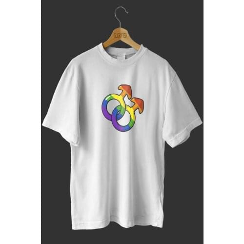 The Lgbt boys themed design printed veno t-shirt lgbtq unisex, 100 cotton
