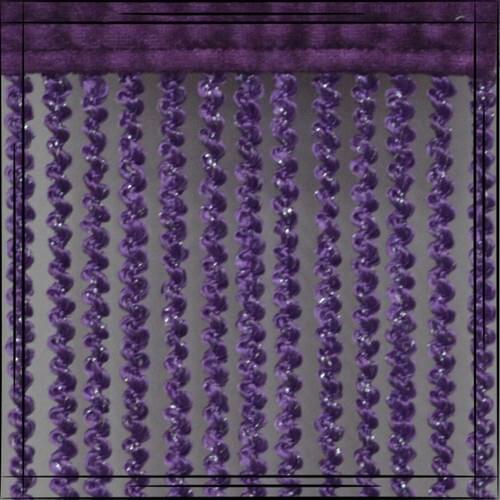Gülpınar Curtain Lilac Silver Lurex Curling Rope Curtain