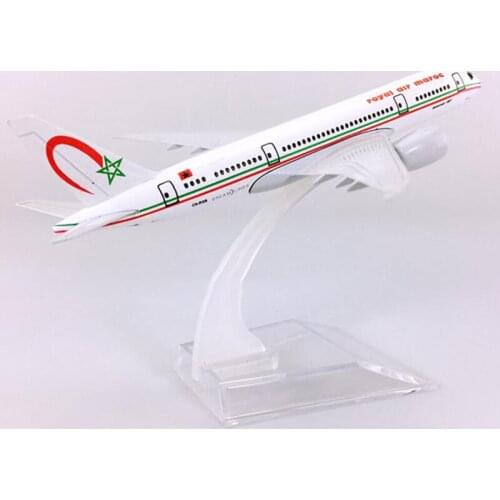 14CM 1:400 Boeing B787-800 model Royal Air Moroccan airlines W base airbus metal alloy aircraft collectible display model toys