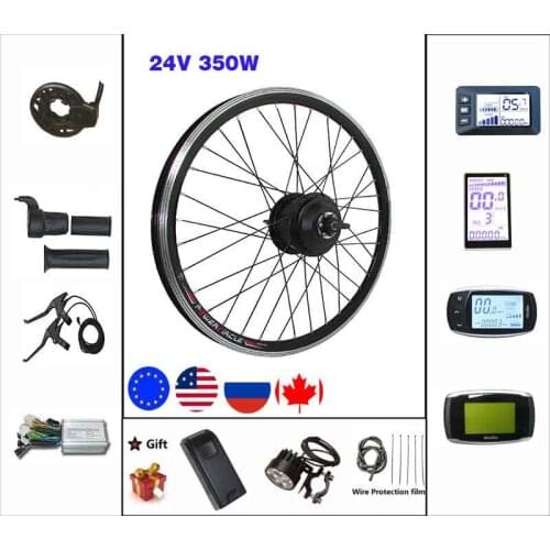 Electric Bike Conversion Kit 24V 350W Maxperfect hub Motor 16-28/29 inch 700c wheel with LCD Display E-bike Kit