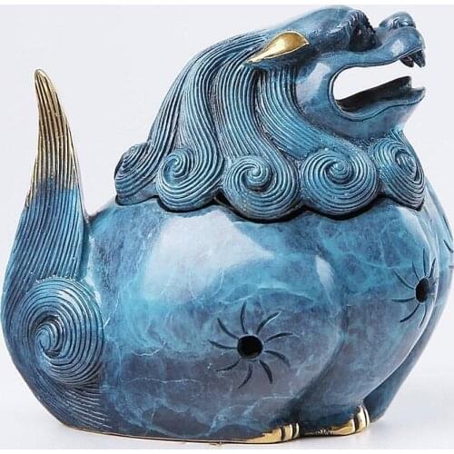 Copper Modern Incense Burner Ceramic Cute Statue Incense Burner Buddha Decor Zen Scented Incensario Home Decor BK50XX