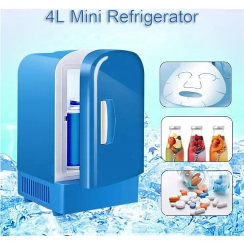 4L Car Fridge Mini Refrigerator Cooling Warming for Auto Car Home Office Outdoor Picnic Portable Beauty Cosmetic Fridge 12V BX12
