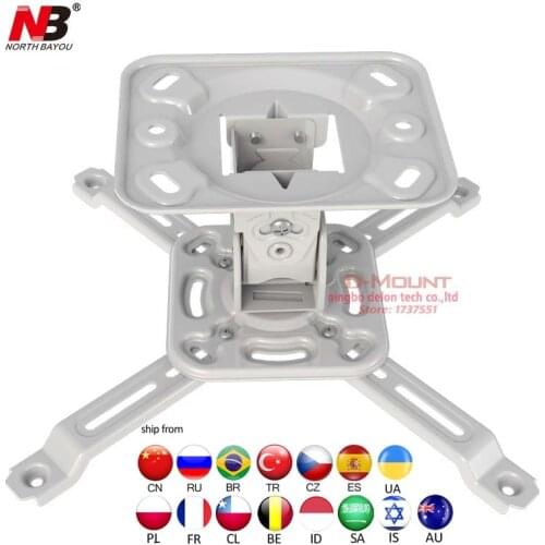 NB 717M Universal LCD / DLP / LED metal adjustable projector bracket ceiling mount 11.4KG Roof Projector Bracket Accessories