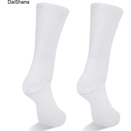 3 Pairs /5 Pairs Unisex White Warm Cotton Breathable Cushion Comfortable Cycling Running Hiking Athletic Sports Socks 38-47 EU
