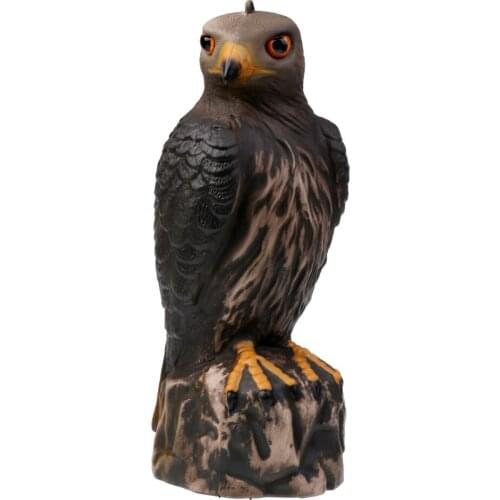PE Realistic Eagle Hunting Decoy Pest Control Bird Pigeon Crow Scarecrow Hunting Decoy Garden Balcony Ornament Decoration