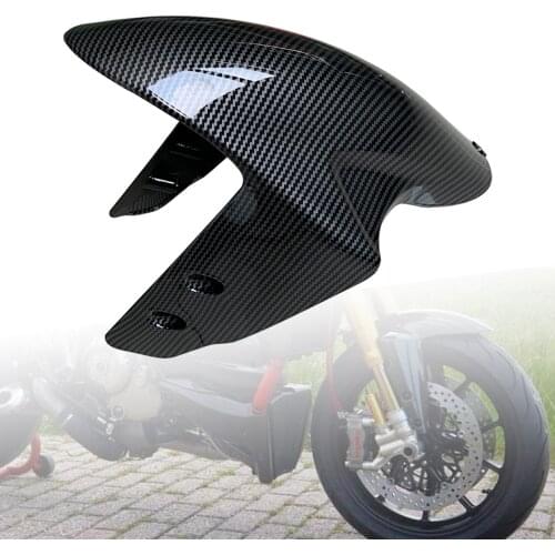 For DUCATI 899 1199 ABS Plastic Front Fender Splash Mud Dust Guard Mudguard Carbon Color for Ducati 959 1299 2012 2013 2014