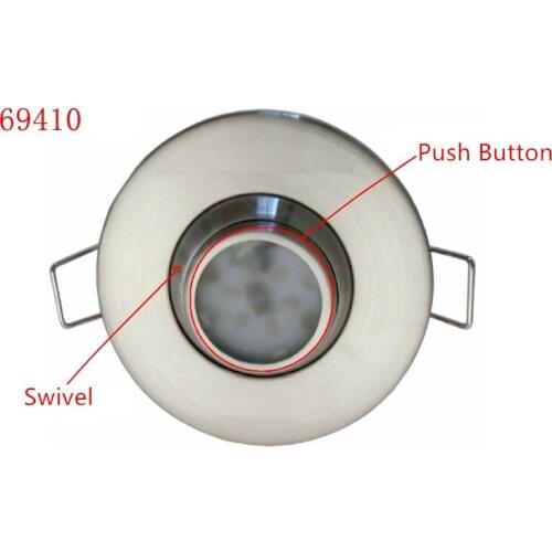 12V 24V Compass Swivel Overhead Light Warm White Chrome Marine Boat RV