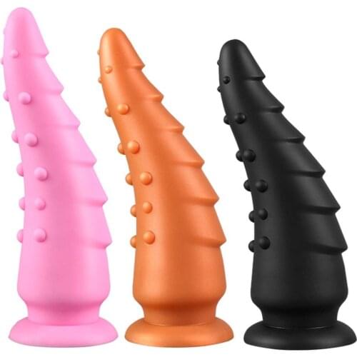 Latest Liquid Silicone Long Anal Dildo Butt Plug Animal Big Penis G Spot Prostate Massage Anus Dilator Sex Product For Women Men