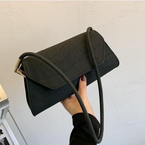 Scrub Ladies Small Bag New Trendy Fashion Wild Ins Messenger Bag Shoulder Bag Underarm Bag Purses and Handbags