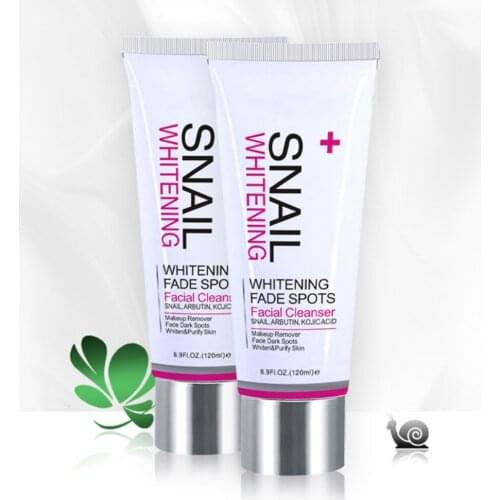120ml Snail Whitening Facial Cleanser Black Head Remove Oil-control Deep Cleansing Shrink Pores Face Care Cleanser