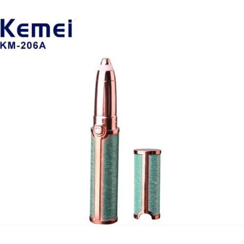Kemei eyebrow trimmer KM-206A usb rechargable eyebrow trimmer mini portable women eyebrow pencil