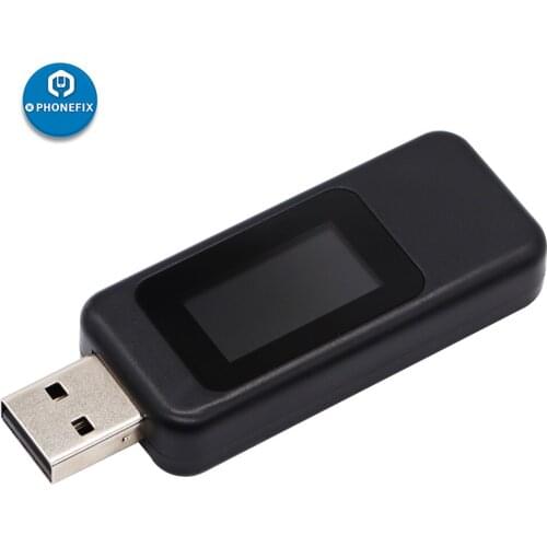 USB Tester Color LCD Display DC Voltmeter 3V~30V Voltage Current Volt Meter Ammeter Detector Power Bank Charger Indicator