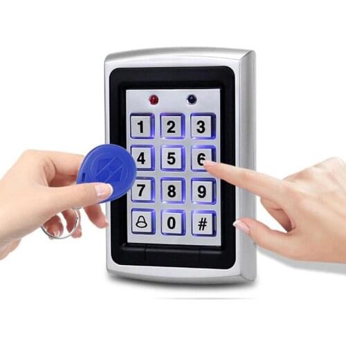 The Cheapes Hot Sale Metal Rfid Access Control Keypad With 1000 Users+ 10 Key Fobs For RFID Door Access Control System