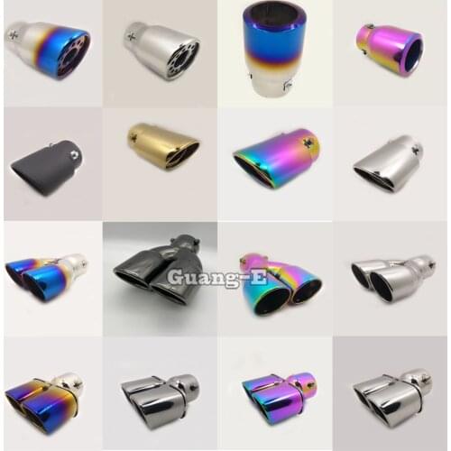 Internal Diameter=75mm/Universal Model/Straight Car Styling Muffler Back End Pipe Dedicate Exhaust Tip Tail Outlet Vent 1pcs