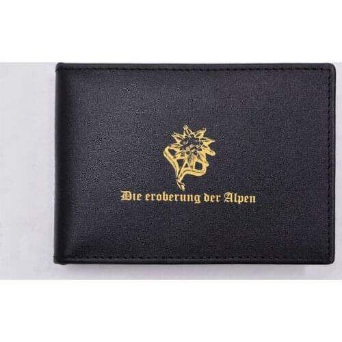 Driver License Holders Leather Cover GERMANY Edelweiss Insignia Car Driving Documents Business ID Pass Certificate Folder Wallet