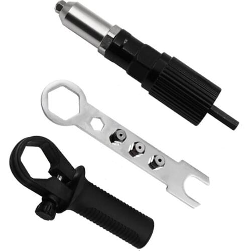 Drill Riveting Gun Adapter Insert Nut Tools Durable High Hardness Rivet Gun Adapter Insert Riveting Tool