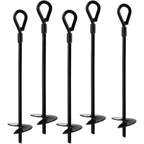 Ground Anchor Orchard Ground Anchor Heavy Earth Anchor Shelter, Canopy, Tent, Swing Set, Trampoline, 5 Pcs