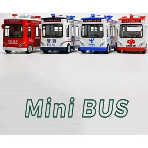 1:32 Fire, lottery, police, telecommunications bus Metal Toy Alloy Car Diecasts & Toy Vehicles bus Model Toys For Children
