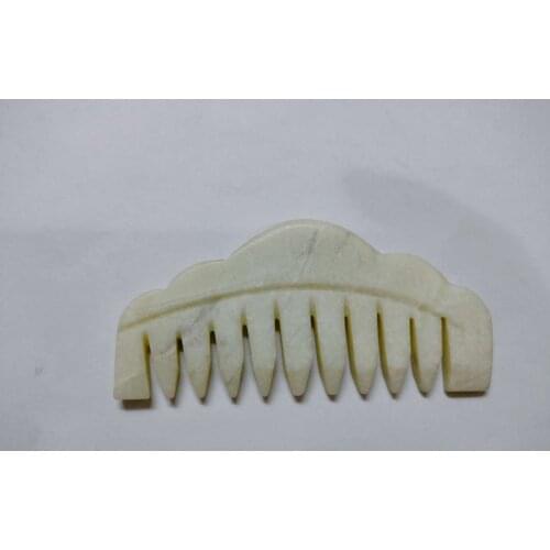1Pc Traditional Chinese Nature Jade Comb Massage Spa Acupuncture Head Therapy Trigger Point Treatment On Head HOT