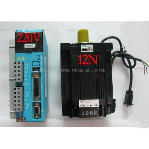 2 Set DSP Closed-Loop Step Motor Drive Kit 3ph 1.2 Degree 4.2A 12NM NEMA42 110mm 20VAC Mix Servo Motor 1103HBM120H-1000+HBS2206
