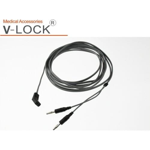 2020 V-LOCK best reusable bipolar forceps adapter cable for AHA silicone cable anti high temperature sterilization
