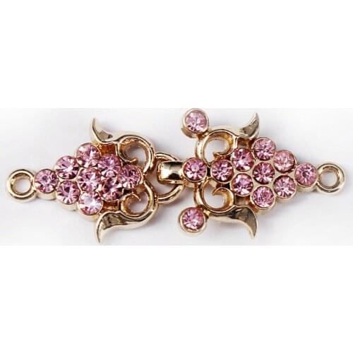 5set Black Flower Closure Waist Extender Hooks&Eyes Connectors Clasps Button Sewing Accessories For Clothes Bags NK315