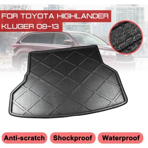 Car Floor Mat Carpet Rear Trunk Anti-mud Cover For Toyota Highlander Kluger 2008 2009 2010 2011 2012 2013