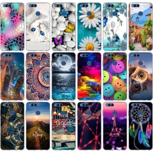 For Huawei Honor 7X Honor7X 5.93 inch Case Soft Silicone Cover Case For Huawei Honor 7 X Honor 7X Protective Phone Cases Cover