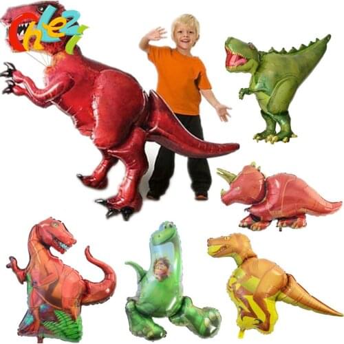 1 Pcs Giant Dinosaur Foil balloon Animal Balloons Childrens Dinosaur Birthday Party Decorations Balloon Kids Toys Telium Globals