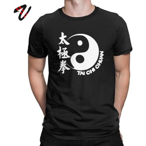 Tai Chi Chuan T Shirt Mens Pure Cotton Chinese Style T-Shirts Crew Neck Tees Short Sleeve Clothing Swag Oversize Streetwear