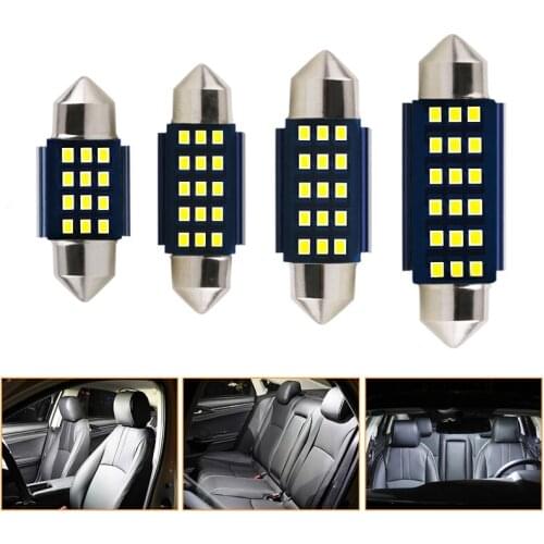 Festoon C5W LED Bulb New 2016 SMD Canbus Error Free Auto Interior Doom Lamp Reading Light Car License Light 31mm 36mm 39mm 41mm