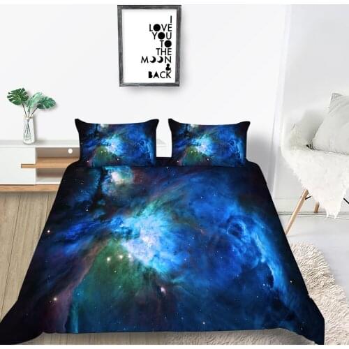 Universe Bedding Set Nebula Fashion Beautiful Duvet Cover 3D King Queen Twin Full Single Double Unique Design Bed Set